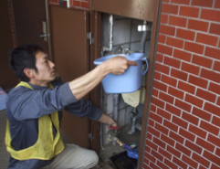 ⑤エア抜き赤水の処理