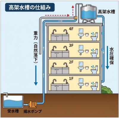 高架水槽の仕組み