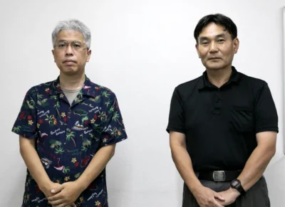 工事担当者と依頼主様のツーショット